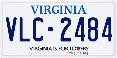 VA license plate VLC2484