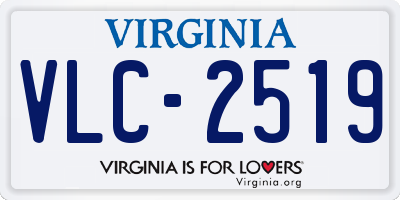 VA license plate VLC2519
