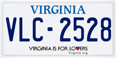 VA license plate VLC2528