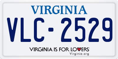 VA license plate VLC2529