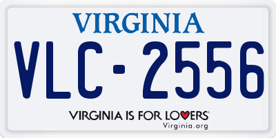 VA license plate VLC2556