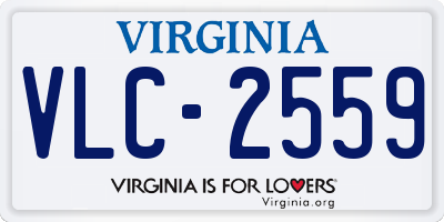 VA license plate VLC2559
