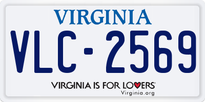 VA license plate VLC2569