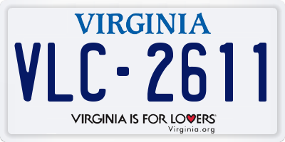 VA license plate VLC2611