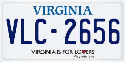 VA license plate VLC2656