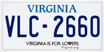 VA license plate VLC2660