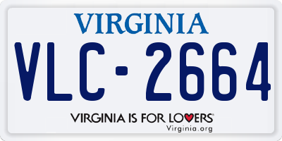 VA license plate VLC2664