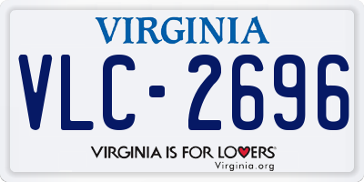 VA license plate VLC2696