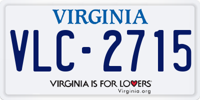 VA license plate VLC2715