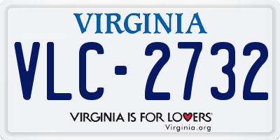 VA license plate VLC2732