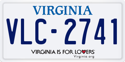 VA license plate VLC2741