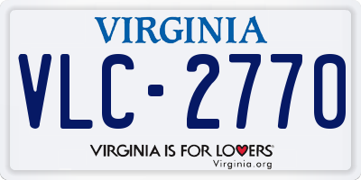 VA license plate VLC2770