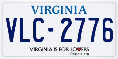 VA license plate VLC2776