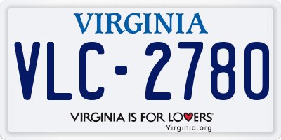 VA license plate VLC2780