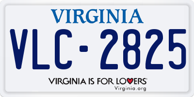 VA license plate VLC2825