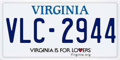 VA license plate VLC2944