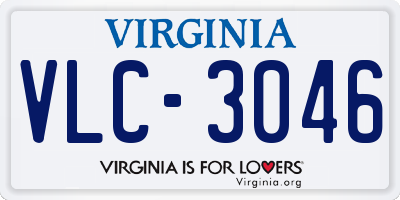 VA license plate VLC3046