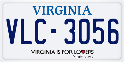 VA license plate VLC3056