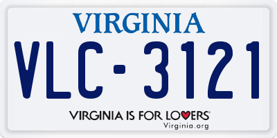 VA license plate VLC3121