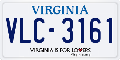 VA license plate VLC3161