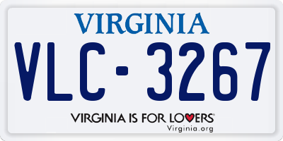 VA license plate VLC3267