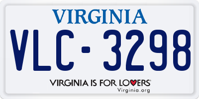 VA license plate VLC3298