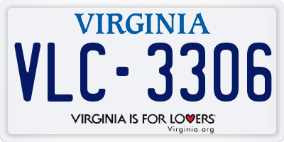 VA license plate VLC3306