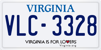 VA license plate VLC3328