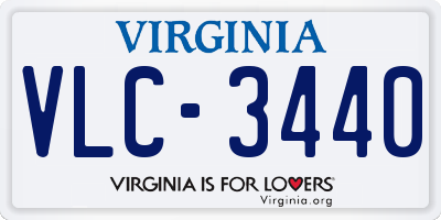 VA license plate VLC3440