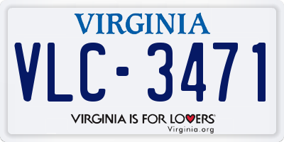 VA license plate VLC3471