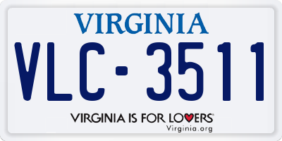 VA license plate VLC3511