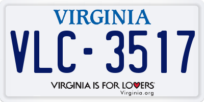 VA license plate VLC3517