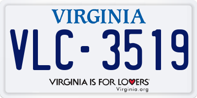 VA license plate VLC3519