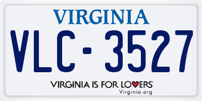 VA license plate VLC3527