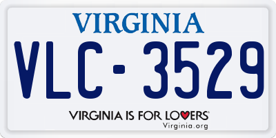 VA license plate VLC3529