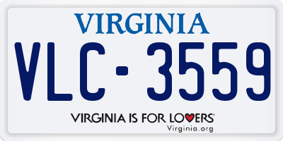 VA license plate VLC3559