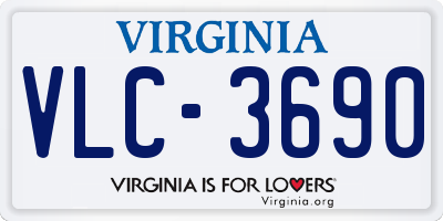 VA license plate VLC3690