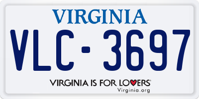 VA license plate VLC3697