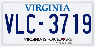 VA license plate VLC3719