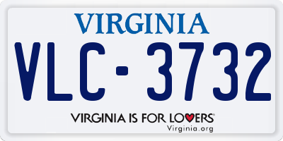 VA license plate VLC3732