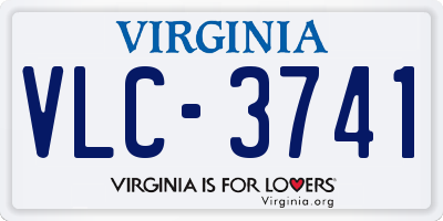 VA license plate VLC3741