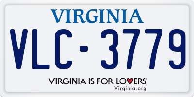 VA license plate VLC3779