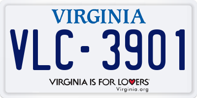 VA license plate VLC3901