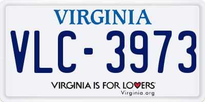 VA license plate VLC3973