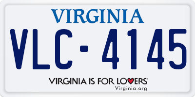 VA license plate VLC4145