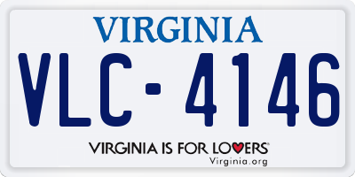 VA license plate VLC4146
