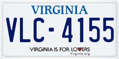 VA license plate VLC4155