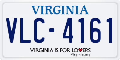 VA license plate VLC4161