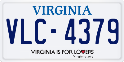 VA license plate VLC4379