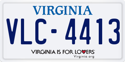VA license plate VLC4413